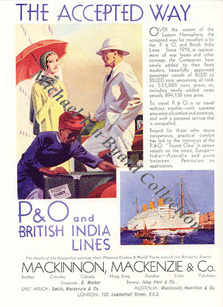 P and O and BI Poster 1932